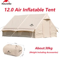 Naturehike Air 12.0 Inflatable Tent Camping Shelter 4-5 People Outdoor Large Space Wall House Glamping Travel Tent Waterproof 1
