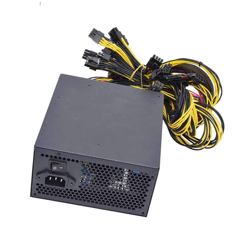 컴퓨터 8 비디오 카드 채굴용 PSU 전원 공급 장치, 비트코인 채굴 ATX PC, 110V-220V ETC RVN, 2000W -  AliExpress