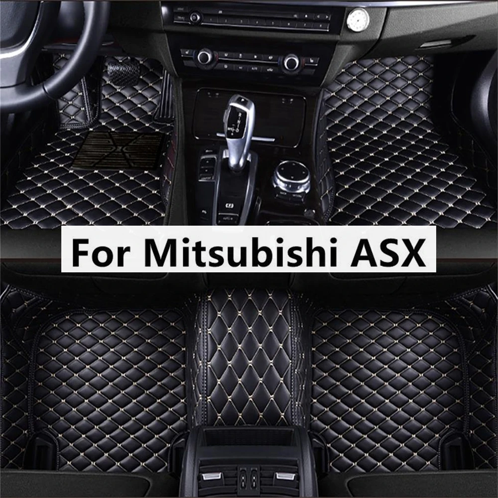 

Solid Color Diamond Custom Car Floor Mats For 2019 Mitsubishi Outlander I II III Foot Coche Accessories Carpets