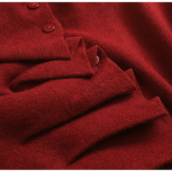 سترة نسائية محبوكة ذات لون سادة لعام 2025 سترة نسائية محبوكة للخريف والشتاء بلوفرات أنيقة ضيقة وأكمام طويلة 5