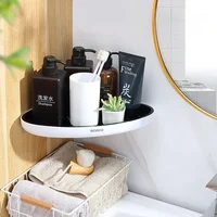 Corner Bathroom Organizer Shelf Shampoo Cosmetic Storage Rack Wall Mounted Kitchen Household Items Bathroom Accessories 2