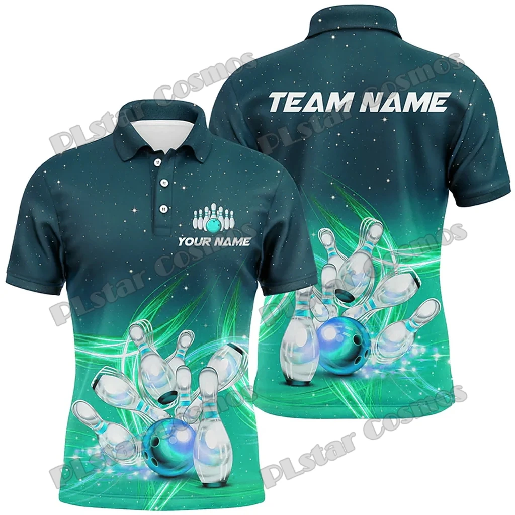 Lightning Thunder Bowling Team Jersey Mehrfarbig Benutzerdefinierter Name 3D-gedrucktes Herren-Poloshirt Sommer Unisex Casual Poloshirt WK231 – Detail 16