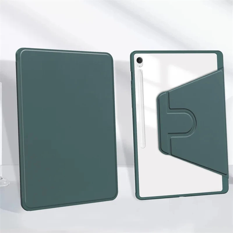 Acrylic 360 Rotation Tablet Case with Pencil Holder