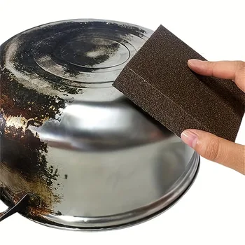 Esponja mágica de esmeril para descalcificação, escova de limpeza doméstica, coisas úteis para cozinha, remoção de pote, fundo, manchas teimosas, ferramentas de produtos 1