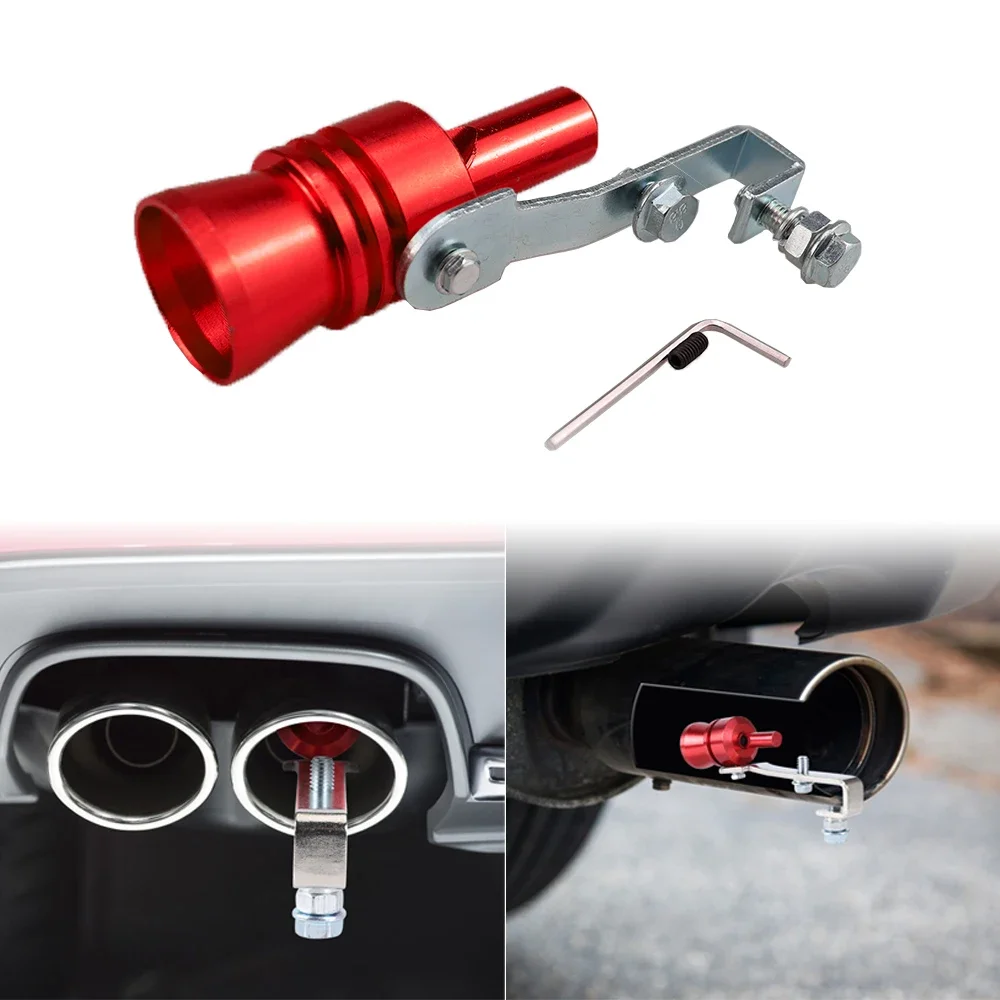 Car Turbmuffler Universal Sound Simulator Car Turbo Sound Whistle S/M/L/XL Vehicle Refit Device Exhaust Pipe Turbo Whistle