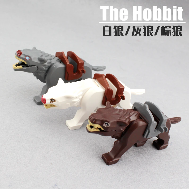 Il Signore Degli Anelli Hobbit Orcs Wolf Mount Building Blocks Mini Action Figure Toys