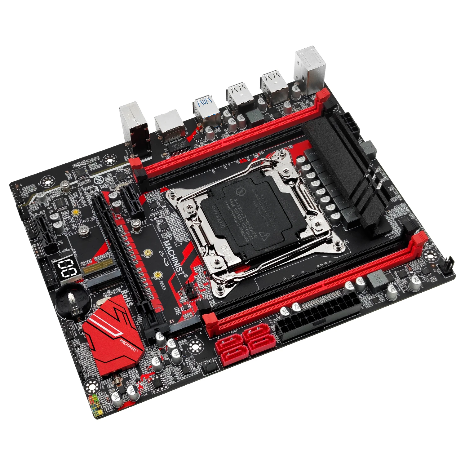 MACHINIST-RS9 X99 Placa-mãe, suporta Xeon E5, V3, V4, Processador CPU LGA 2011-3, RAM DDR4, Quatro Canais, SATA, PCI-E, Slot M.2