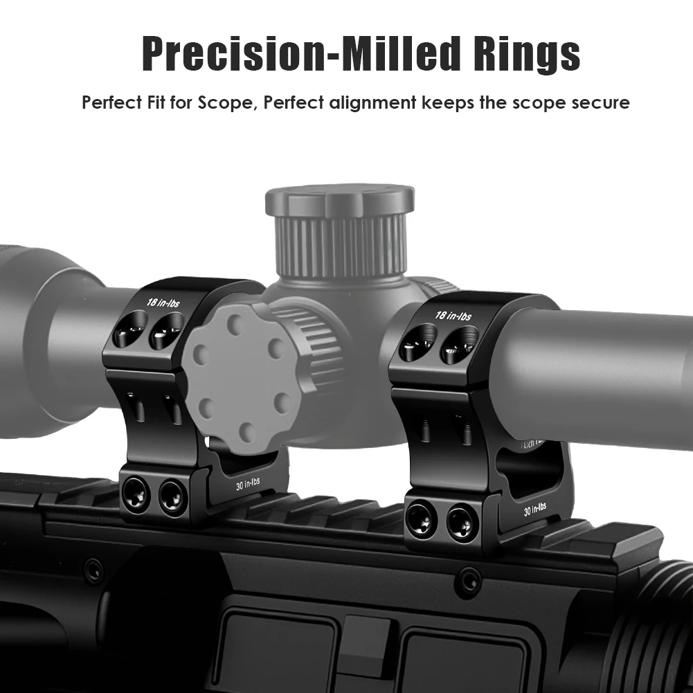 유니크파이어 2개입 M2031 25.4mm 스코프 링 로우 프로파일 도브테일 레일 마운트 QD 링