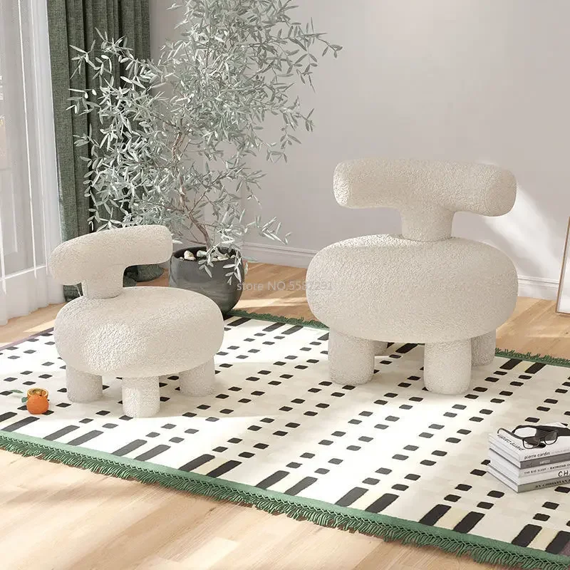 

Nordic Children's Small Sofa Cute Baby Reading Sofa Stool Kindergarten Creative Pink Shoe Change Stool living room furniture