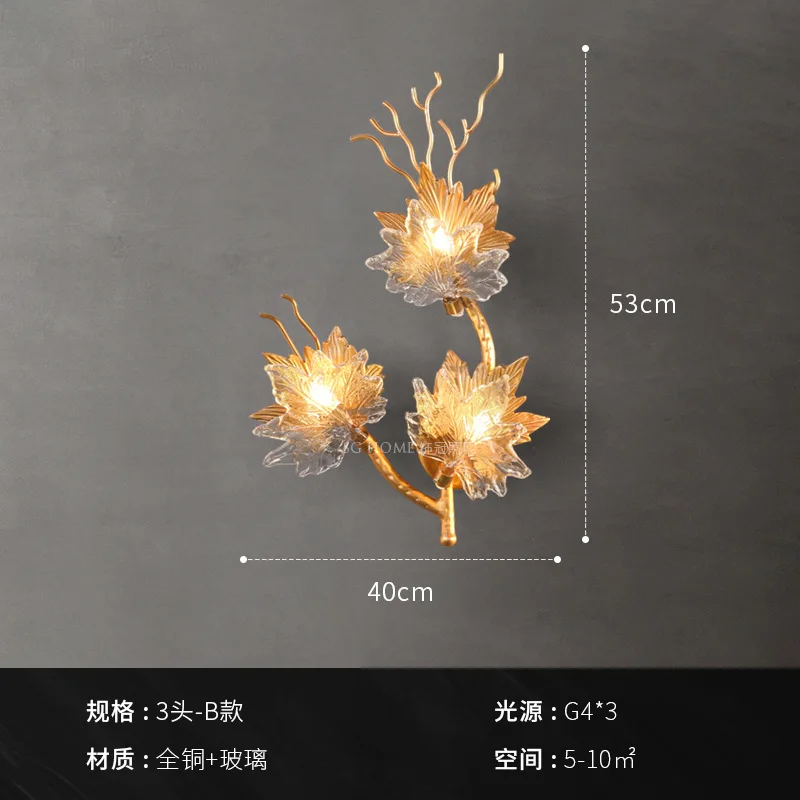Рисунок 5 - Современный настенный светильник с кленовыми листьями