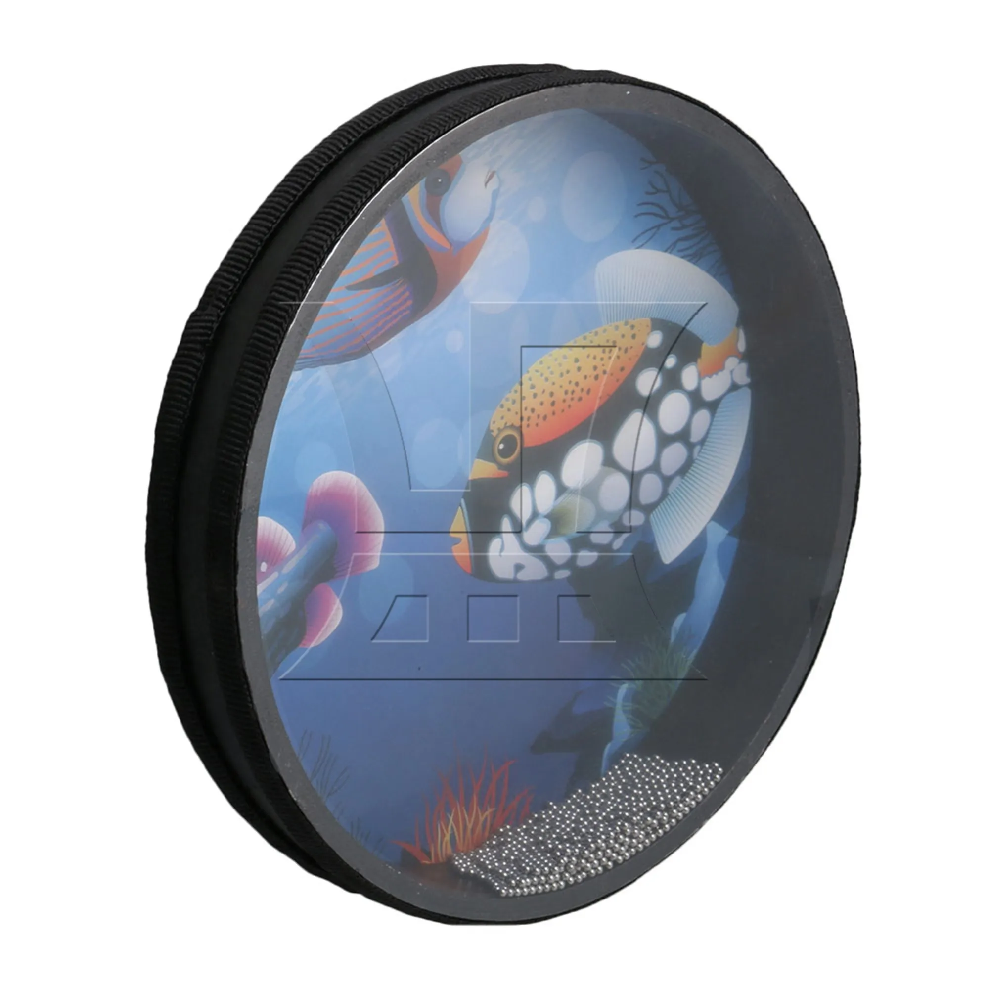 Yibuy 2 Pcs Ocean Sound Wave Bead Hand Drum Musical Instruments for Gathering