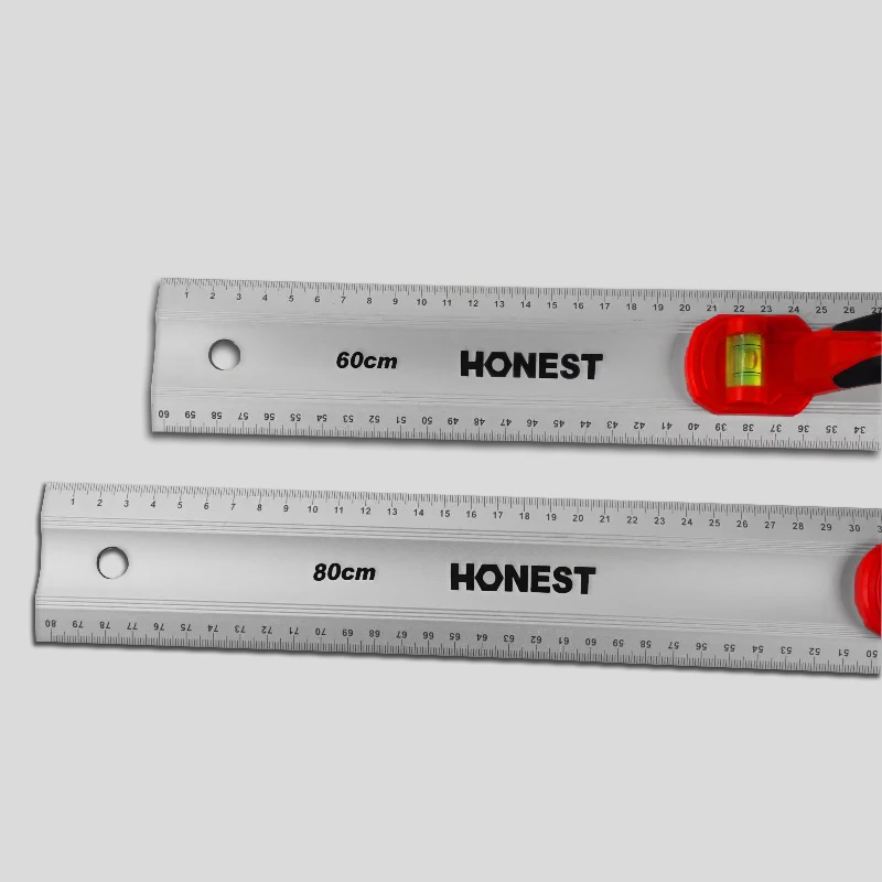 600mm/800mm High Precision Level Ruler Aluminum alloy Rule spirit level bi-color handle Measuring Tool