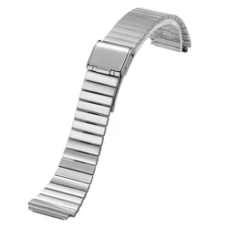 Timeless Stainless Steel 18mm Vintage Metal Watch Strap - 20mm (Type3 silver)