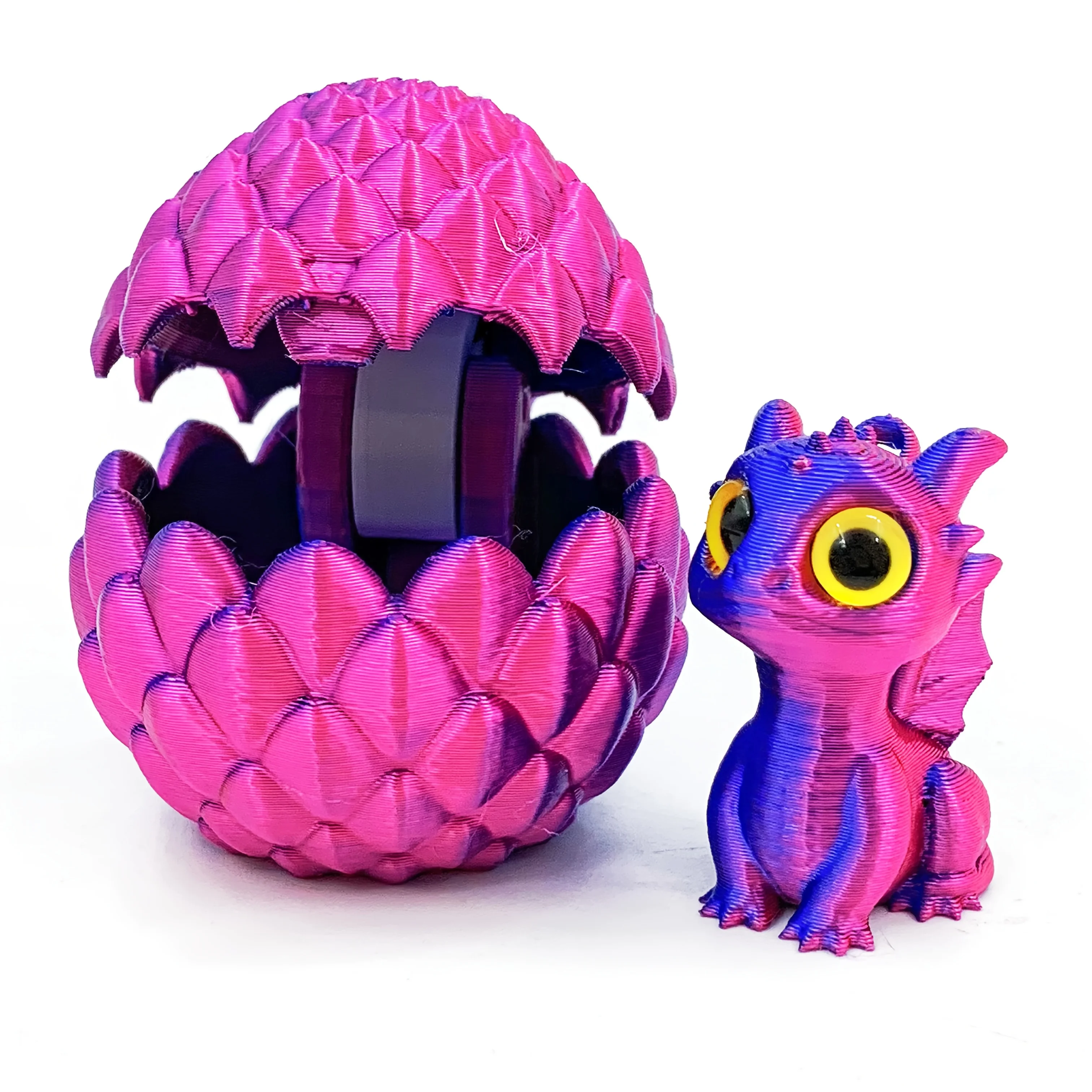 Exquisite 3D Printed Dragon and Egg Decorations - Unique Home and Desktop Accessories, Meticulously Crafted