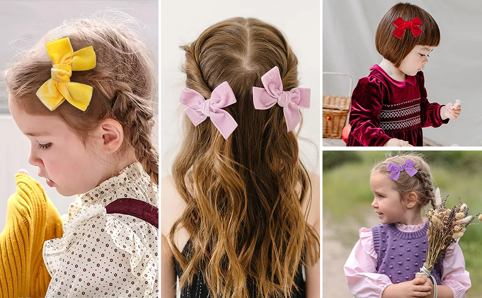 10er/20er-Pack Haarspangen: Mehrfarbige 3-Zoll Metall-Haarschleifen für Mädchen und Babys – Direkt vom Hersteller – Detail 6