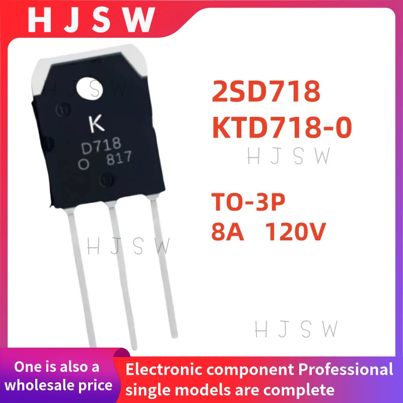 High-Quality 5/10PCS TO-3P 120V 8A Triode