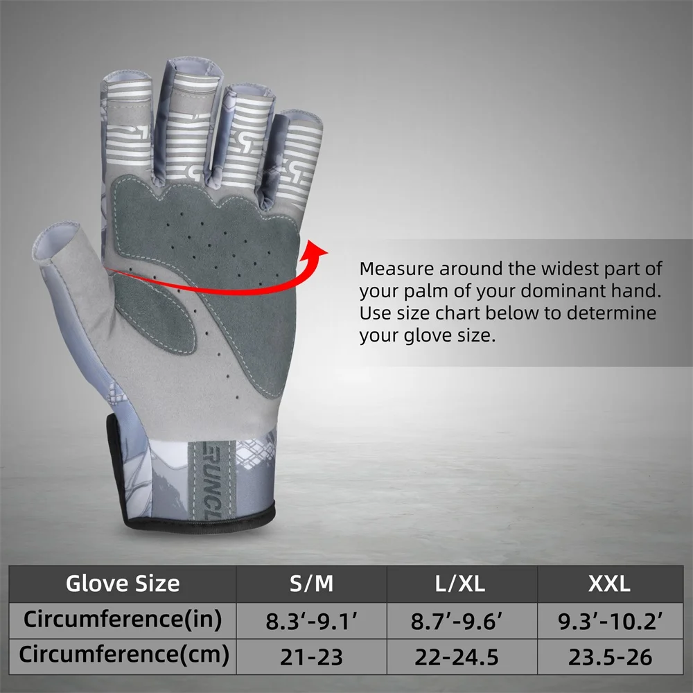 RUNCL Summer Fishing Gloves SPF Sun Men Hands Protection Gloves Breathable  Outdoor Sportswear Gloves Carp Fishing Apparel Pesca