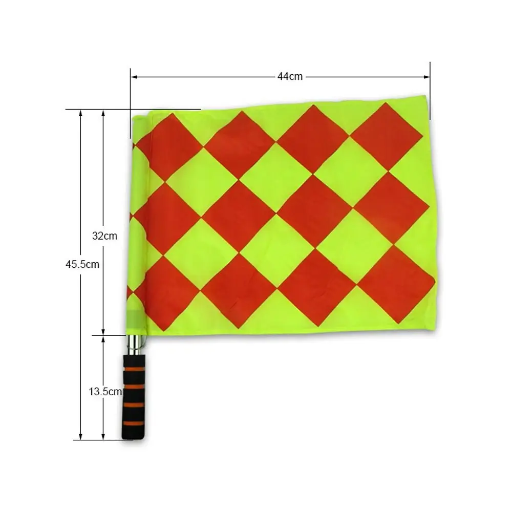 Football Training Flags Deluxe Referee Flags Set Football Rugby Hockey Training Referee Sporting Goods 2Pcs referee flags