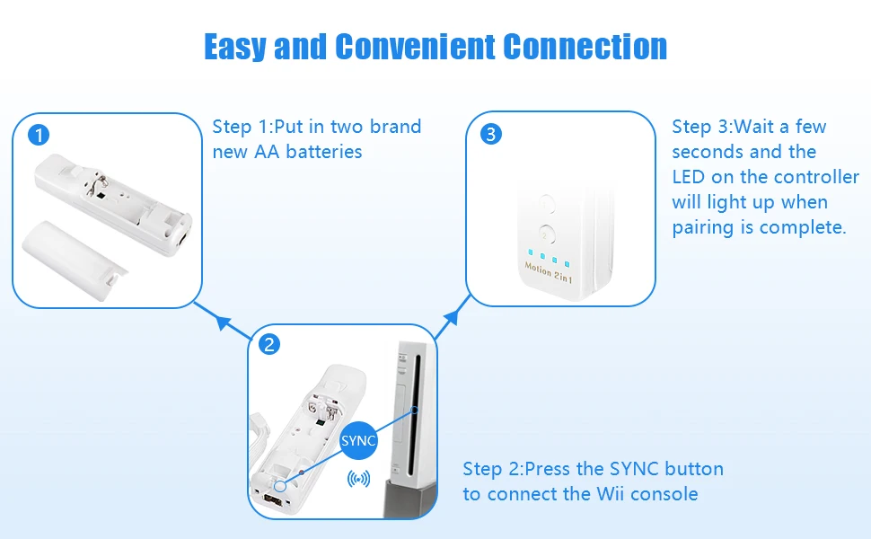 Built-in Motion Plus Remote For Nintendo Wii Controller Wii Remote Nunchuck Wii Motion Plus Controller Wireless Gamepad Controle