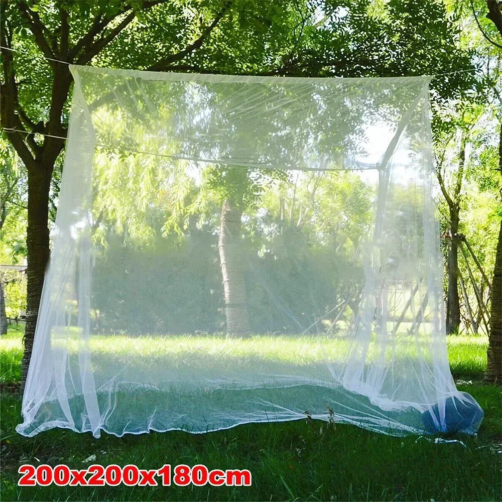 200x200x180cm White Camping Mosquito Net Travel Repellent Tent Indoor ...