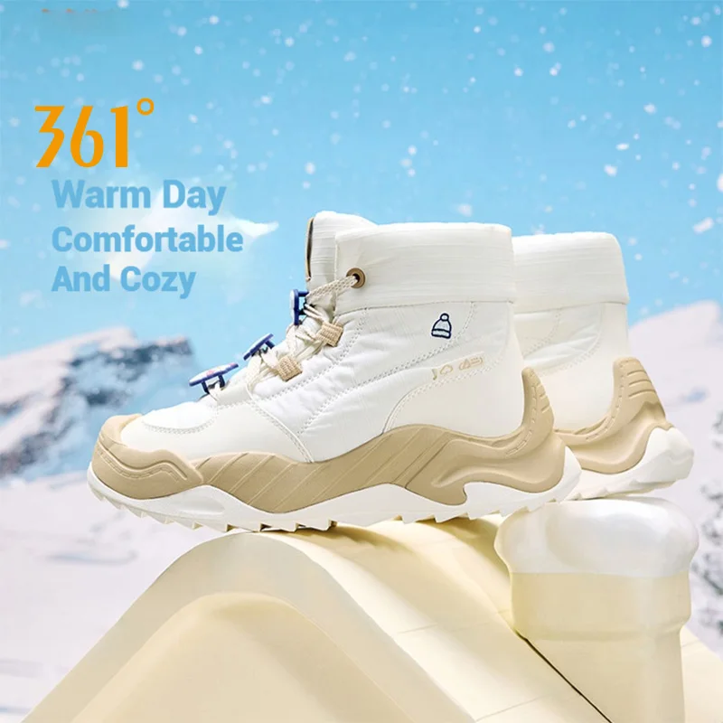 361 Degrees Women Shoes CushioningThermal Insulation Thick Sole Comfortable Casual Rebound Windproof  Sneakers Female 682546730A
