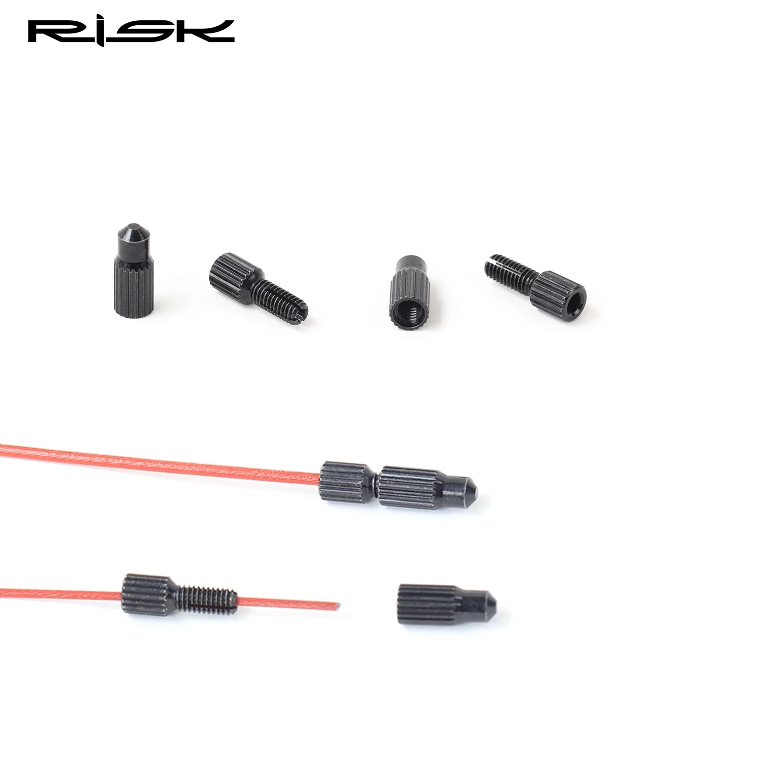 Set Cavi Freno Bici In Alluminio RISK – Alloggiamento Universale Per Deragliatore E Cambio, Kit Completo