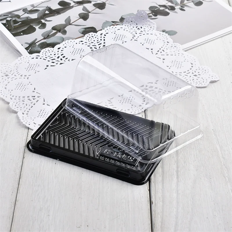 50Pcs Transparent Cake Boxes for Swiss Roll, Sandwich, Hot Dog, Yolk Pastry, DIY Baking... - SKU TCB01746 - UGI Packaging