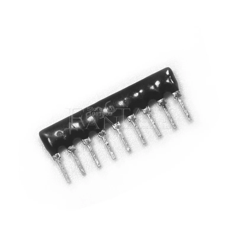 3 Dip 0pcs Array Di Resistenza Di Rete Di Esclusione 9pin 10k Ohm A103J 10KR Array Di Rete Di Resistenza A09-103J (Size : 9P 1K A102J 2.54MM - Foto 3