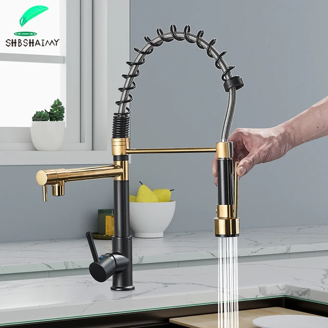 Grifo De Cocina Para Fregadero Monomando Caño Giratorio Agua Fría Y  Caliente - Kitchen Faucets - AliExpress