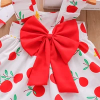 Baby Girl Dress Fruit Print Cotton Fashion Dress Summer New Comfortable Breathable Clothes 5