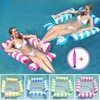 1pc Portable Swimming Pool Hammock Cushion Recliner Inflatable Floating Swimming Mattress Lounge Chair Party Toy Accessories 1