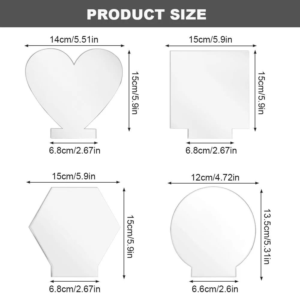 2 Pannelli Acrilico Trasparente 30x30 Cm - Spessore 10 Mm Per Fai Da Te E Decorazioni - Foto 10