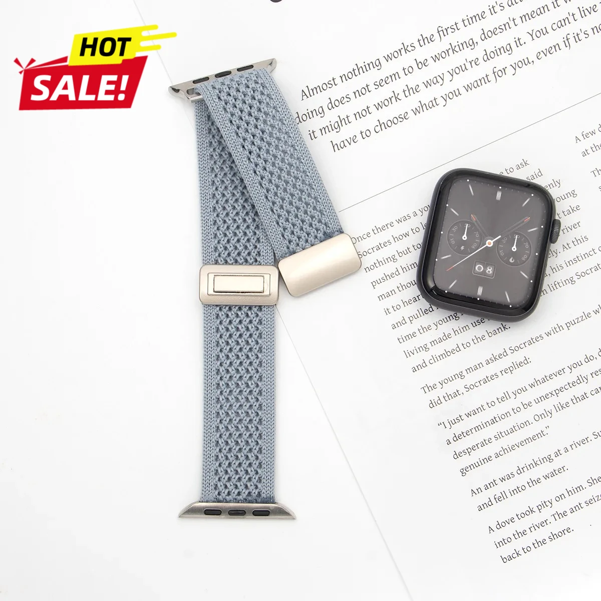 Breathable Braided Nylon Magnetic Watch Strap