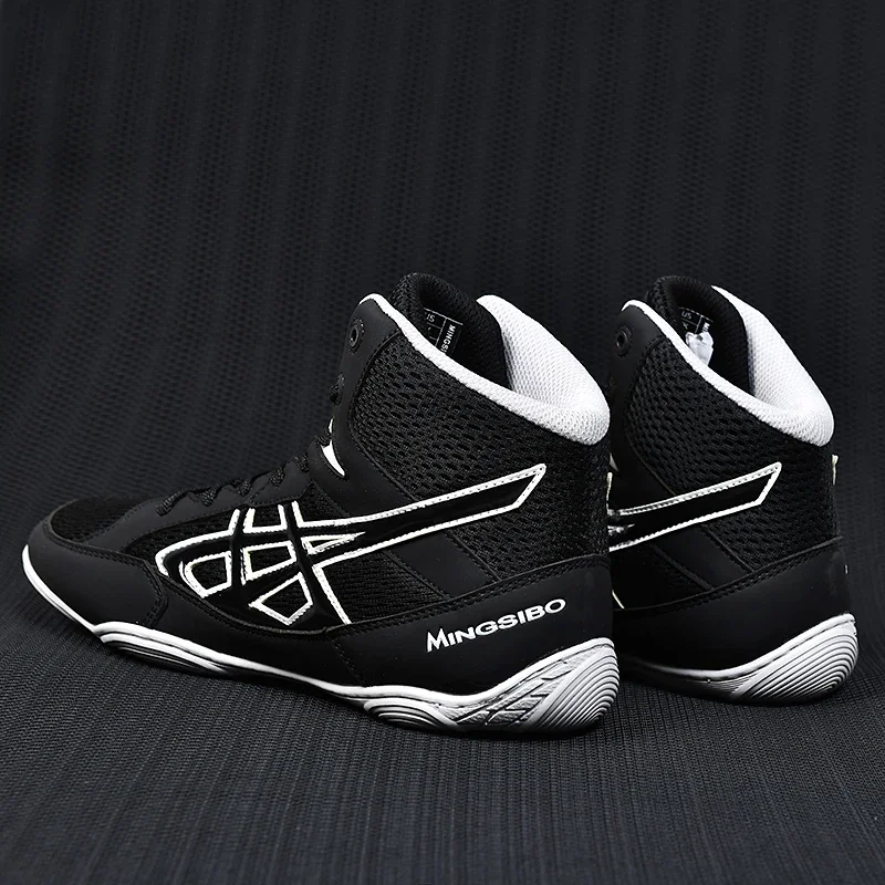 New Gym Unisex Professional Shoes Wrestling Shoes Adult Mid-cut Boxing Boxing Training Boots Light Weight Lifting