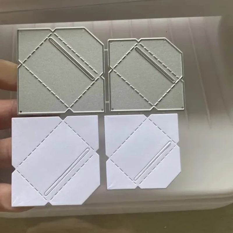봉투 절단 금형 카드 만들기 프레임 다이 커팅 양각 템플릿 DIY 클립북 앨범 공예 장식
