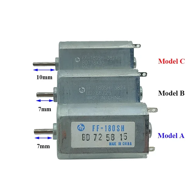 MABUCHI FF-180SH-3827 Mini 180 Motor DC 1.2V 2.4V 3V 3.7V 22000RPM 