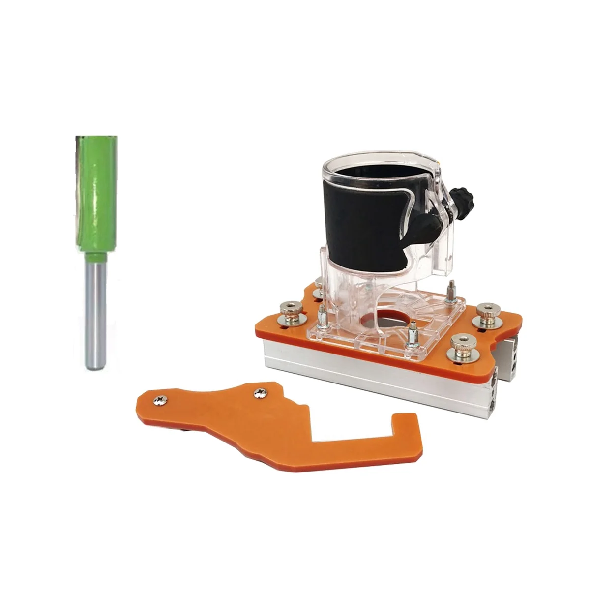 

3-Piece Set Is Suitable for 65Mm Edger 2-In-1 Grooving Bracket Grooving Plate Tool