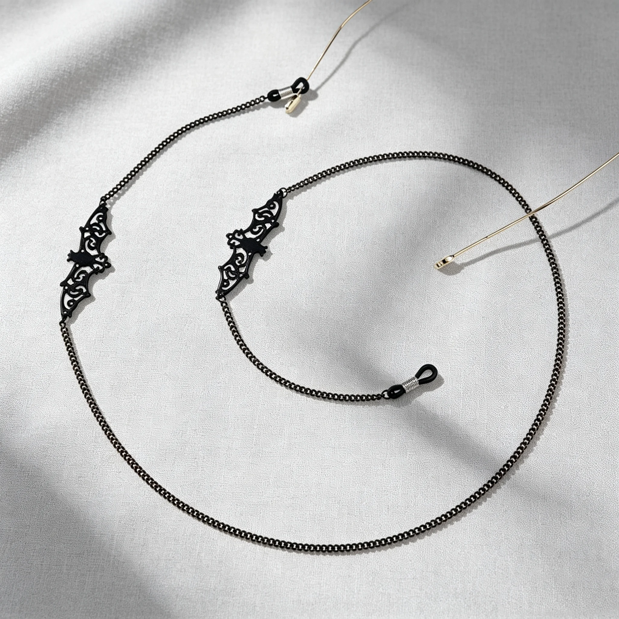 Elegant Bat Beads Eyewear Chain Necklace Strap