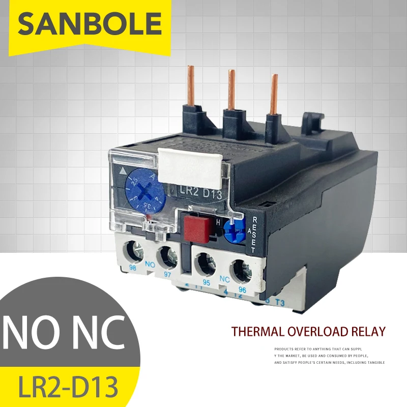 Relé 1no 1nc 10a da Sobrecarga Térmica Proteção do Motor Elétrico Lr2-d13 D33 Jr2825 3693 Base de Montagem Independente