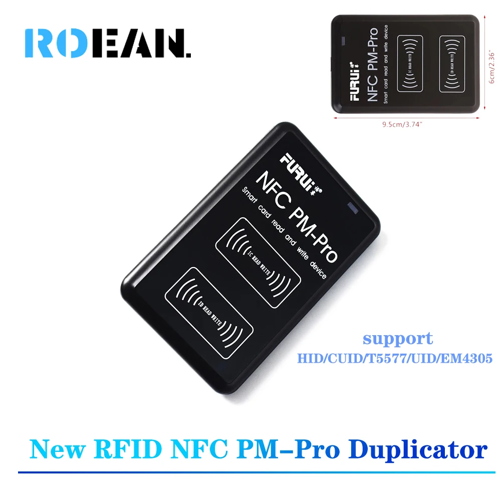 NFC Smart Card Reader Writer RFID Copier / Duplicator 125KHz 13.56MHz USB  Programmer Key fobs Card ID IC EM UID EM4305 T5577 Tag