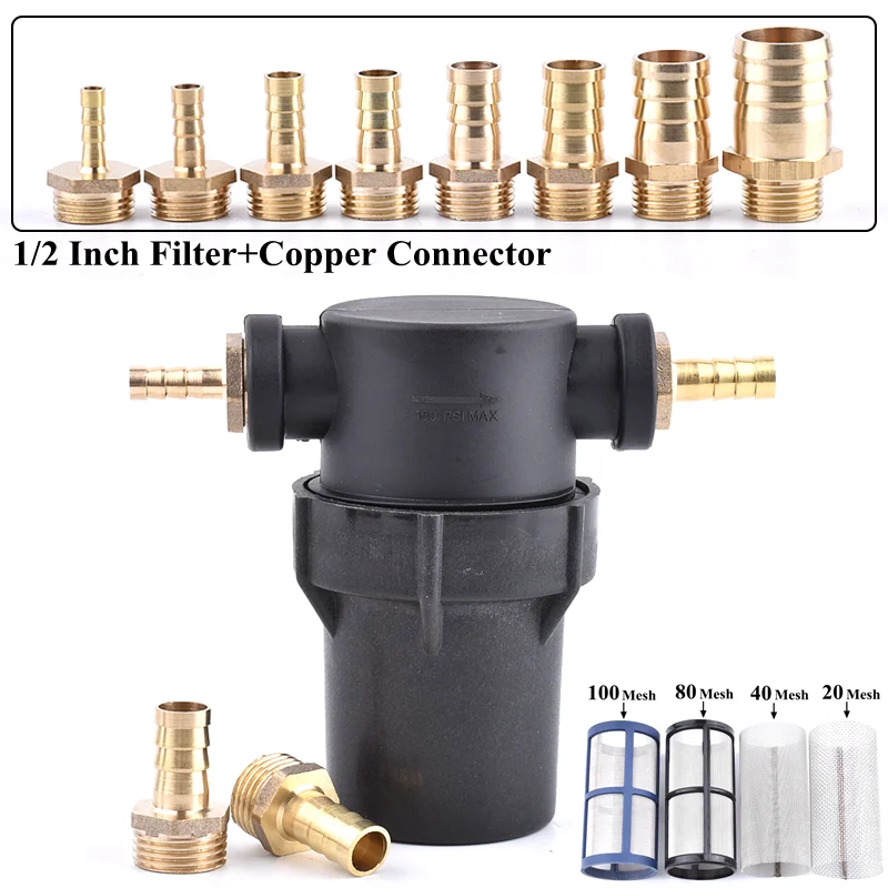 1/2 zoll Auto Waschen Bewässerung Schlauch Filter Garten Bewässerung Filter HouseholWater Rohr Pagode Joint Aquarium Wasserpumpe Sieb Net – Detail 1
