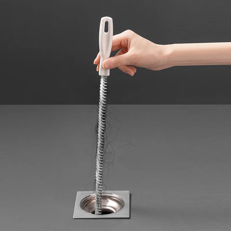 Flexible Sink Cleaning Brush Drain Pipe Dredging Cleaning Brush Reusable Drain Unblocker Brush Dredge Tool Cleaner Stick