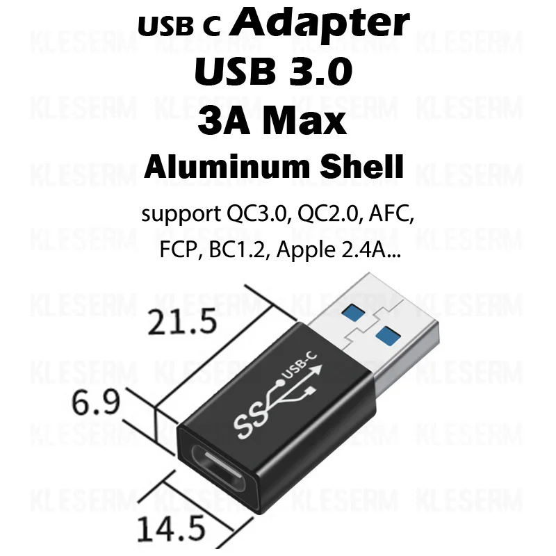 2 in 1 OTG USB to Type C USB3.0 Adapter Plug for Flashdrive Tablet PC Android Phone USB-C Female to USB-A Male Adaptor Converter phone jack to usb converter Adapters & Converters