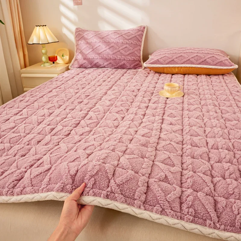 New Class A Padded Thickened Thermal Tafu Soft Mattress Household Mattress Bed Blanket Non-slip no pillowcase