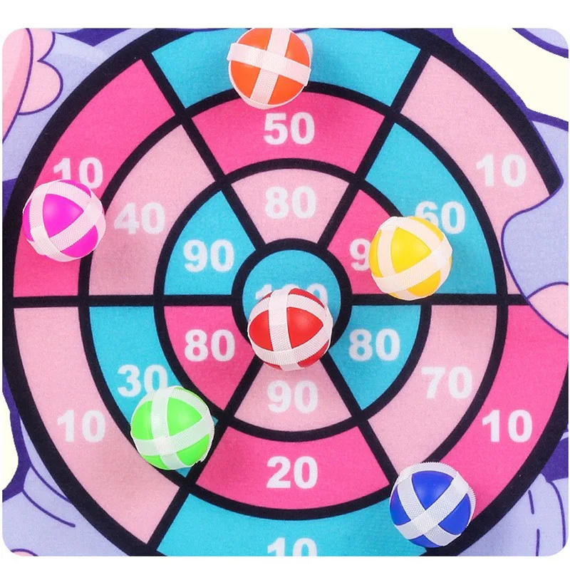 Montessori Dart Board Target Sports Game Toys For Children 4 To 6 Years Old Outdoor Toy Child Indoor Girls Sticky Ball Boys Gift 4