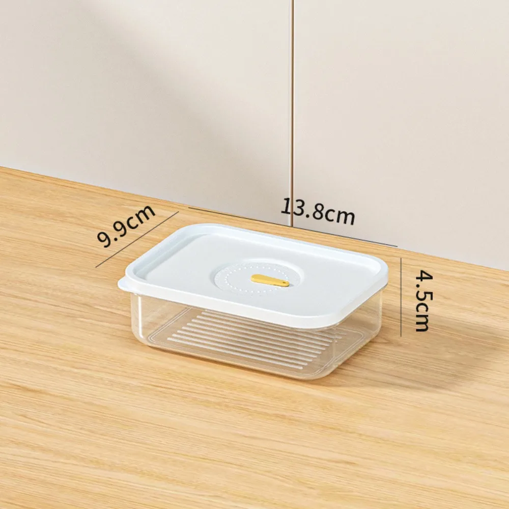 Fruits Meat Preservation Food Storage Box Portable Food Grade Fridge Organizer Container Transparent 3