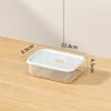 Fruits Meat Preservation Food Storage Box Portable Food Grade Fridge Organizer Container Transparent 3