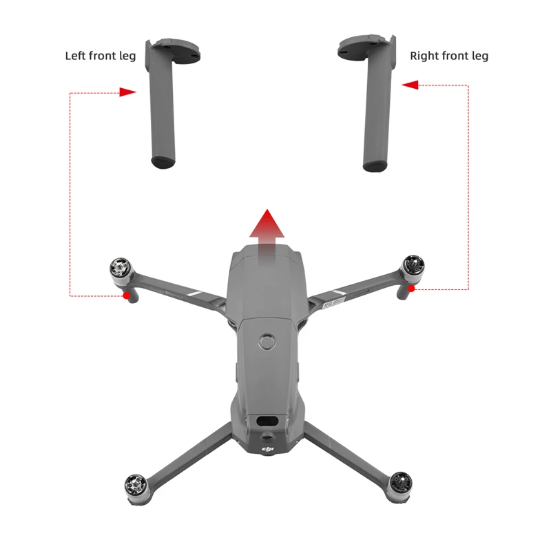 Pied de train d'atterrissage avant gauche/droit pour DJI Mavic 2 Pro Zoom
