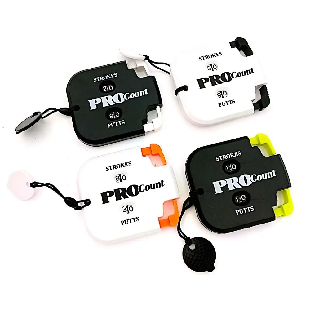 

Golf Scorer Shot Count Stroke Putt Score Counter Two Digits Scoring Keeper with Key Chain Golf Training Aids Golf Accessories