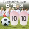 2pcs Mini Football Shin Pad Non-slip Shock Absorbing Leg Protector Men Women Kids Thicken Lightweight Soccer Training Shin Guard 2